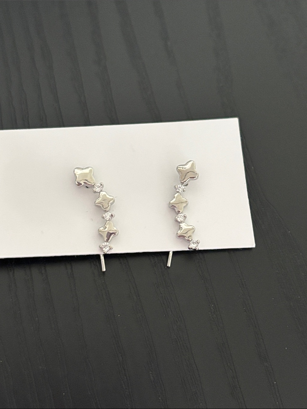 Elegant Silver Star Ear crawlers - Picture 3 of 4